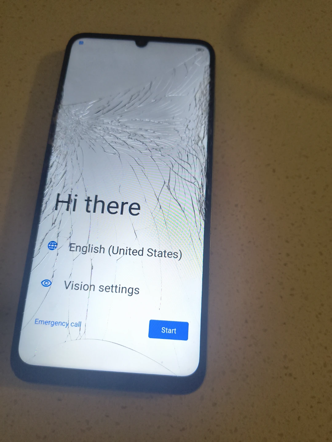 ZTE Cell Phone (Cracked Screen)