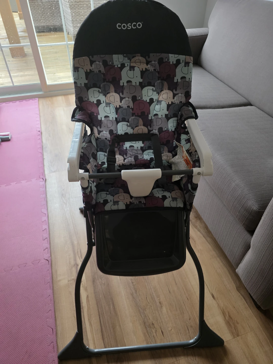 Cosco High Chair - Elephant Print