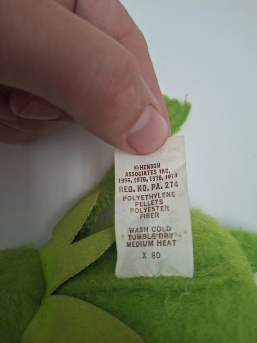 1979 Fisher-Price Kermit the Frog Muppet Doll - photo 3