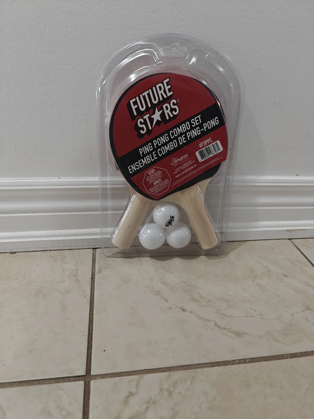 Future Stars Ping Pong Combo Set with 3 Balls