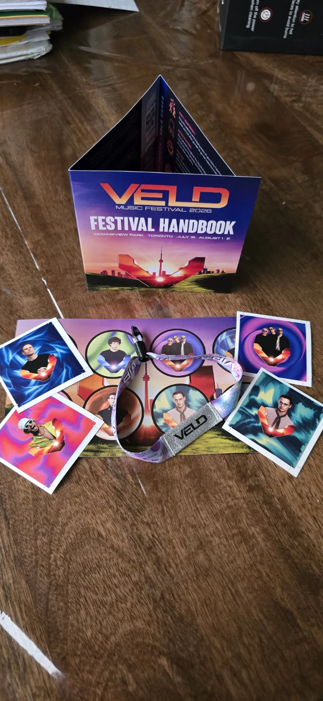 Veld- 3 day VIP wristbands