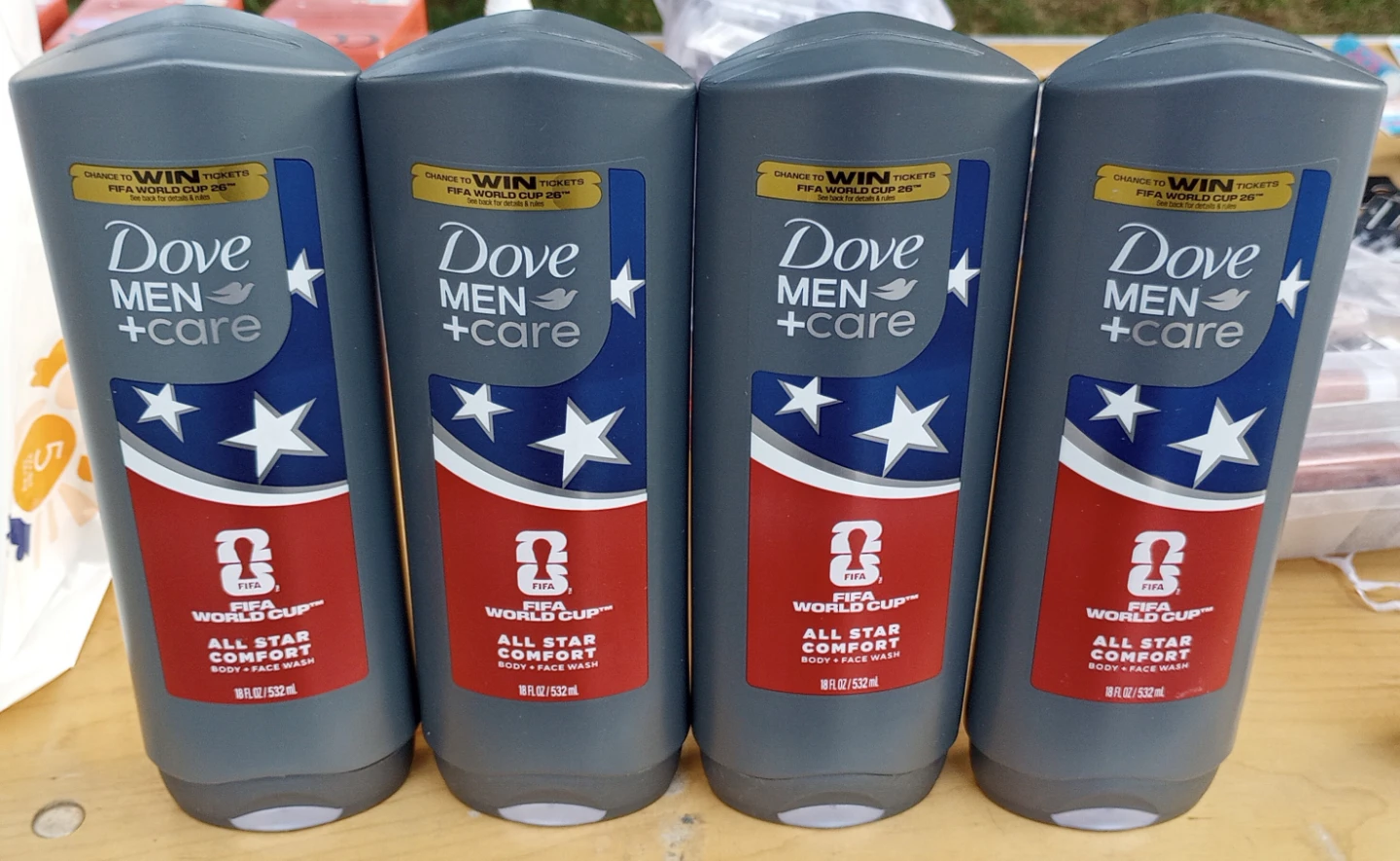 Dove Men FIFA World Cup Body Wash - 4 for $20