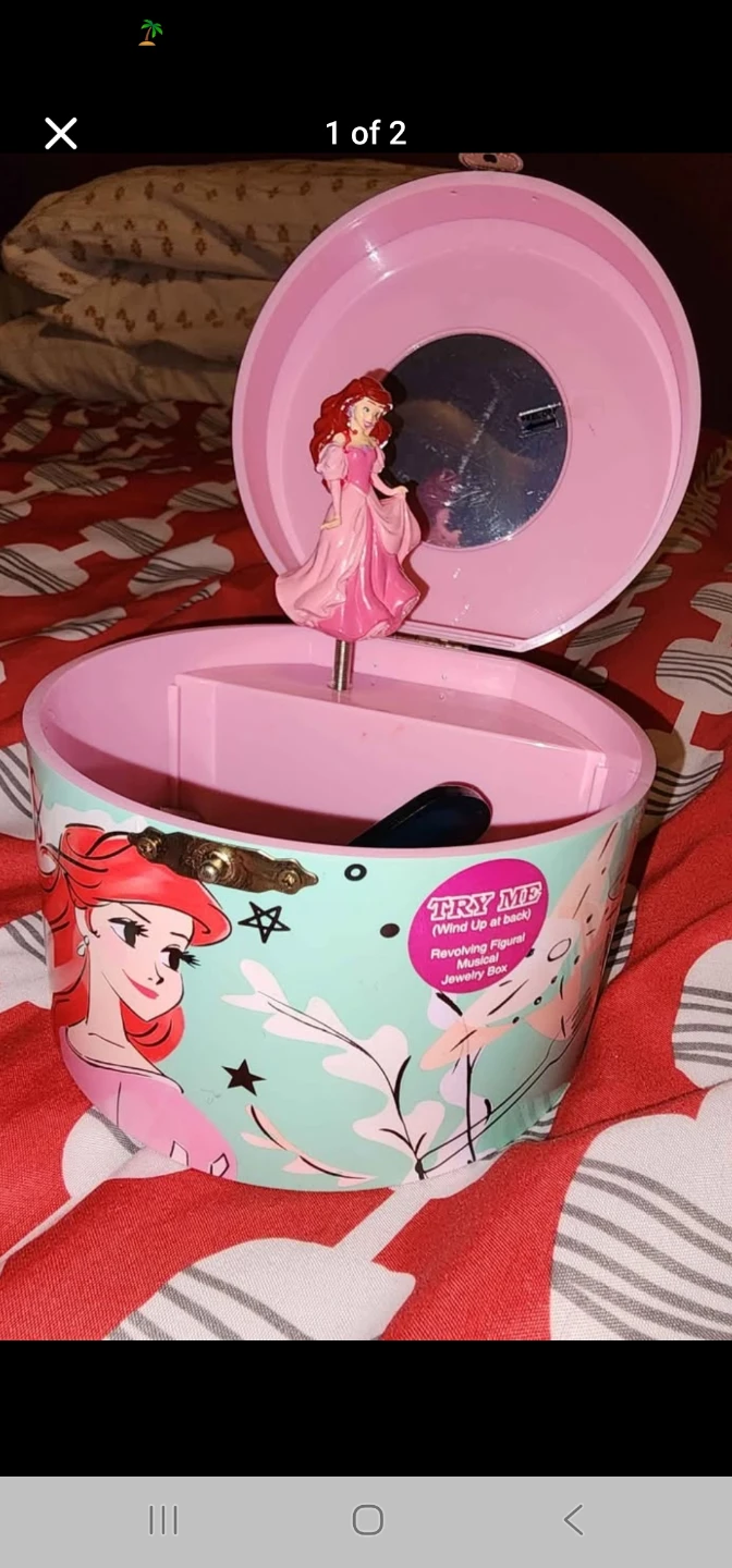 Disney Princess Ariel Musical Jewelry Box