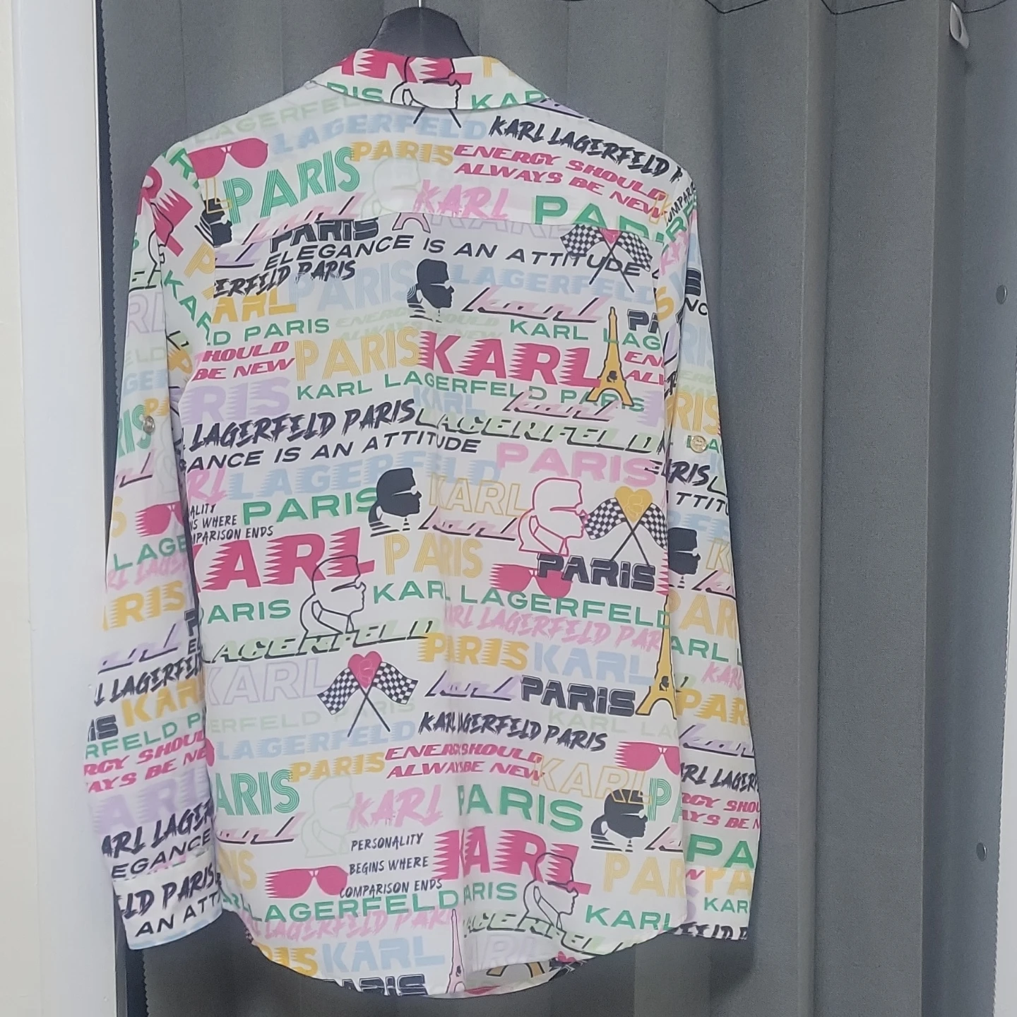Karl Lagerfeld Paris Graphic Button-Up Shirt - photo 4