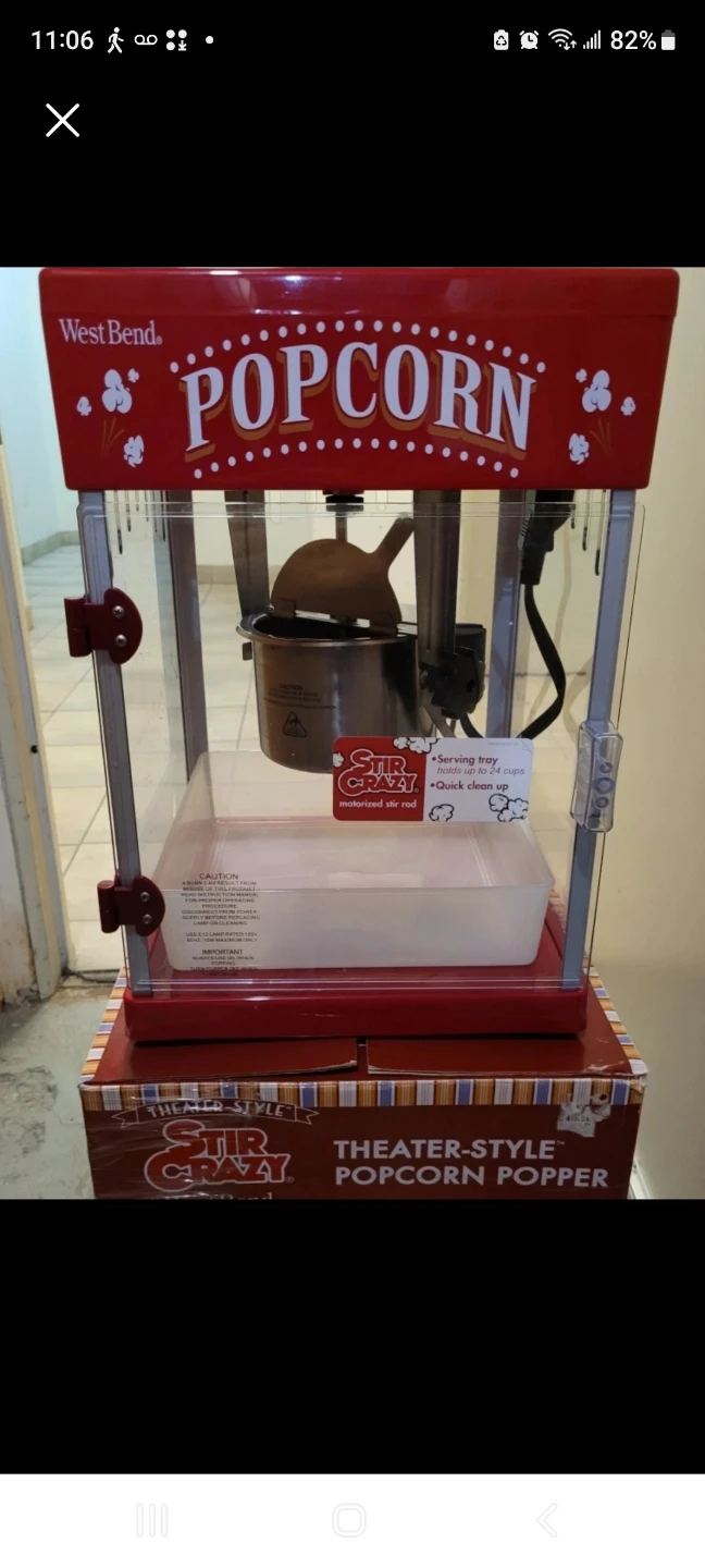 West Bend Stir Crazy Theater-Style Popcorn Popper