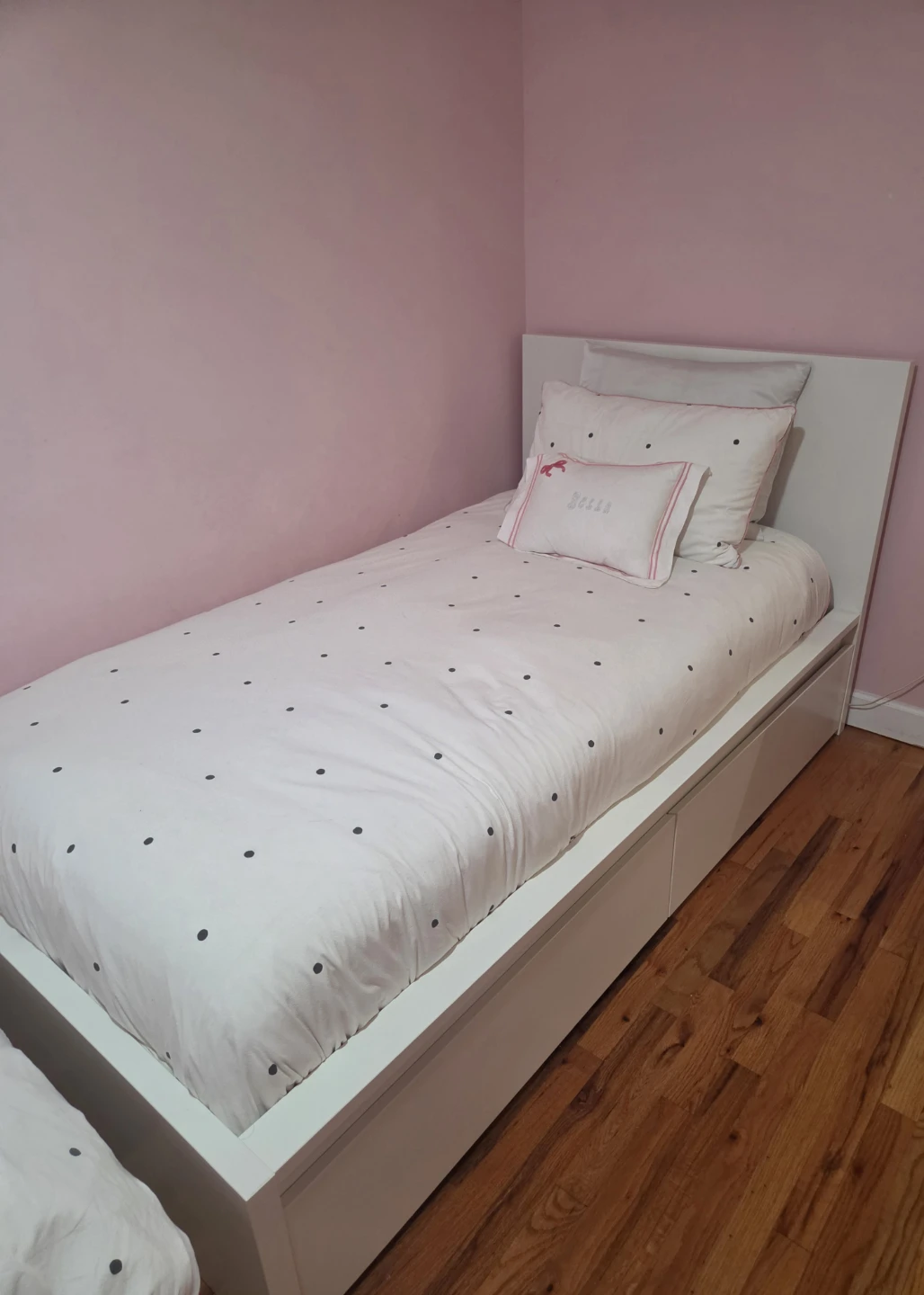 White Twin Bed Frame - photo 2