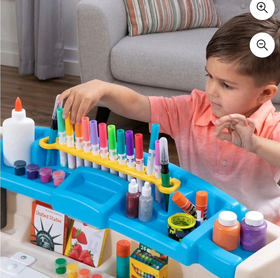Step2 Deluxe Art Master Desk Kids Activity Table & Chair - photo 5