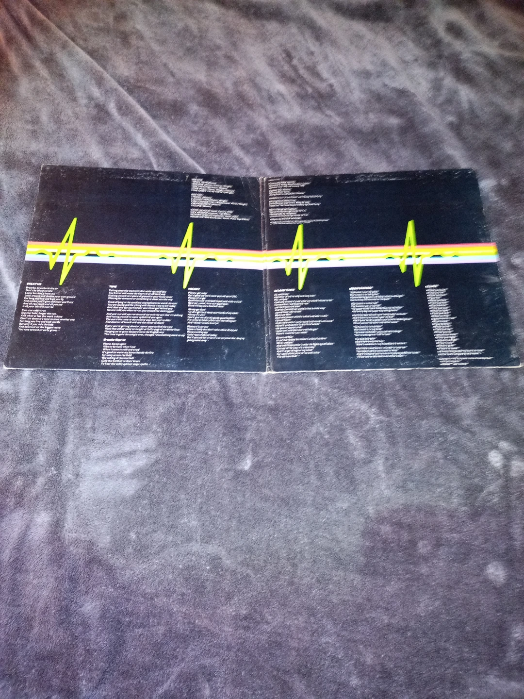 Pink Floyd Dark Side Of The Moon Record With 2 Posters & Sticker - photo 2