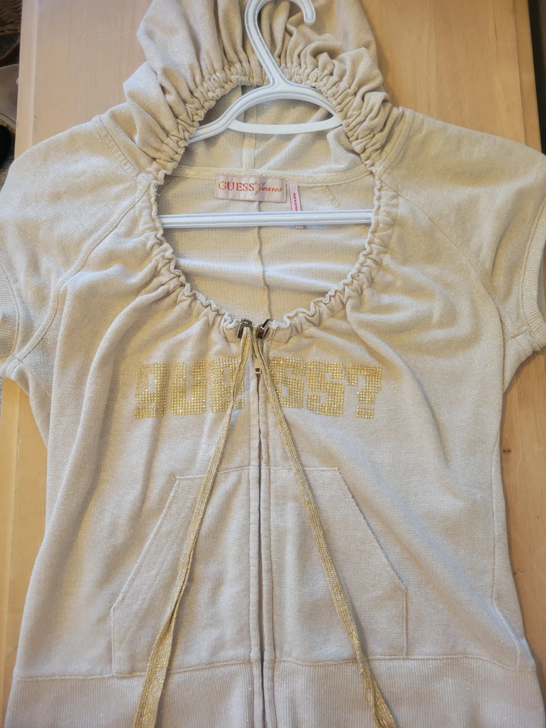 GUESS Jeans Short Sleeve Zip-Up Hoodie - photo 3