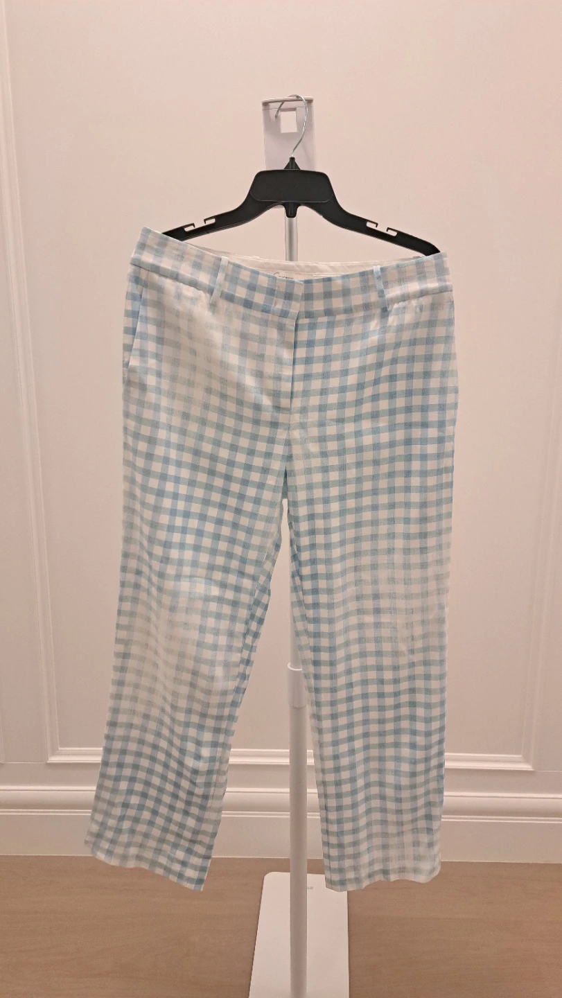Blue and White Top and Pants Set - photo 2
