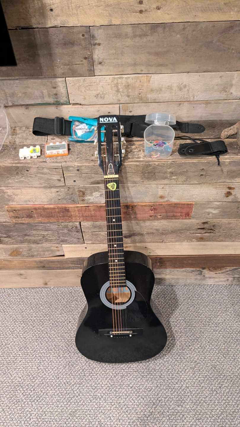 Nova Acoustic Guitar with Accessories