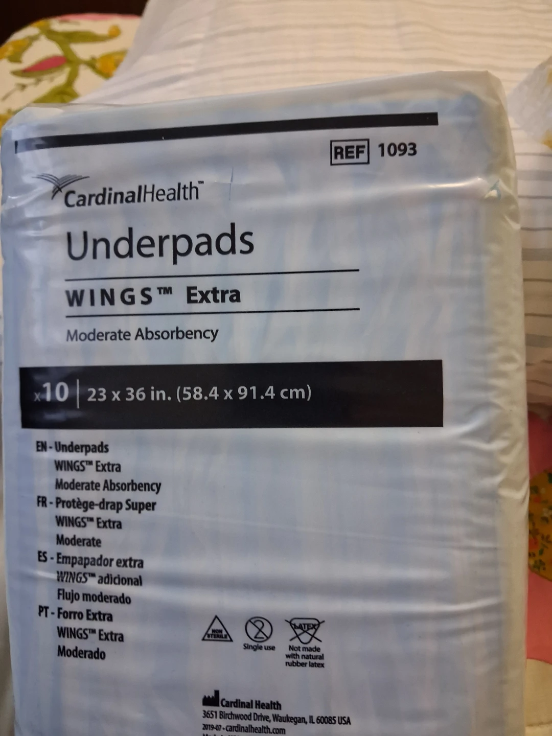 Cardinal Health Wings Extra Underpads