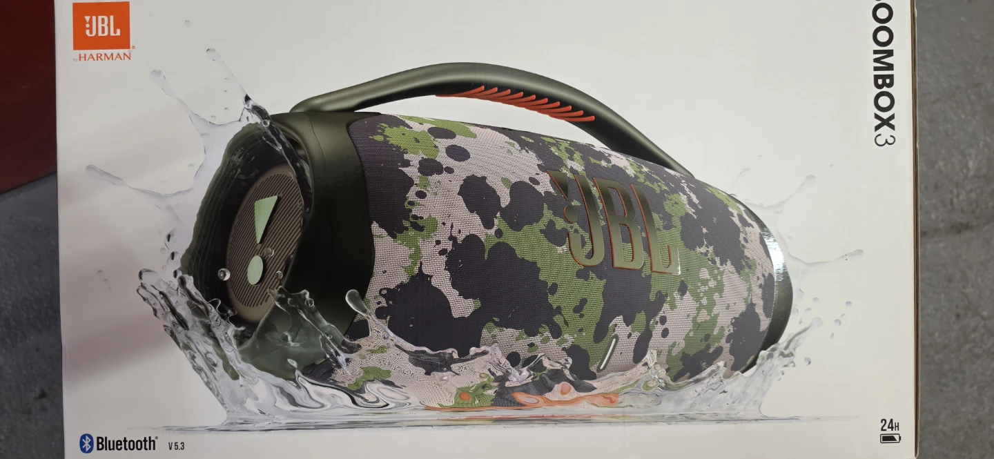 JBL Boombox 3 Portable Bluetooth Speaker - Camo