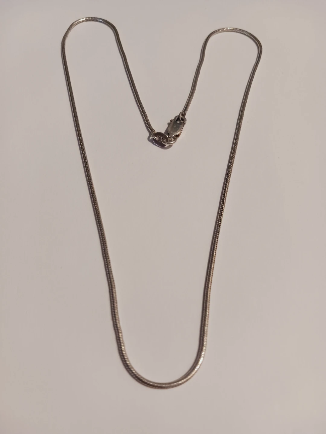 New !! Sterling Silver 925 Stamped Snake Chain Necklace - photo 2