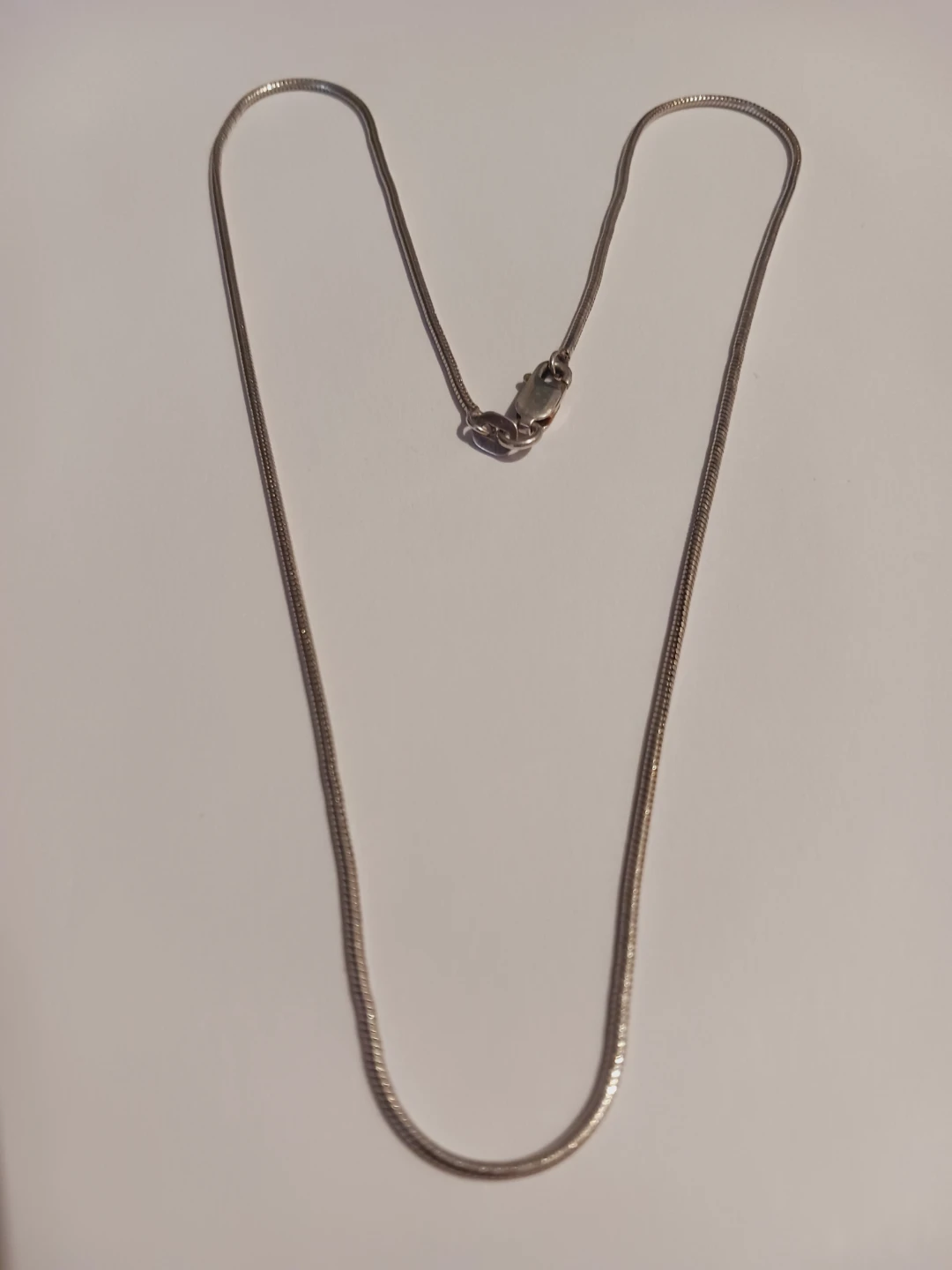 New !! Sterling Silver 925 Stamped Snake Chain Necklace - photo 3