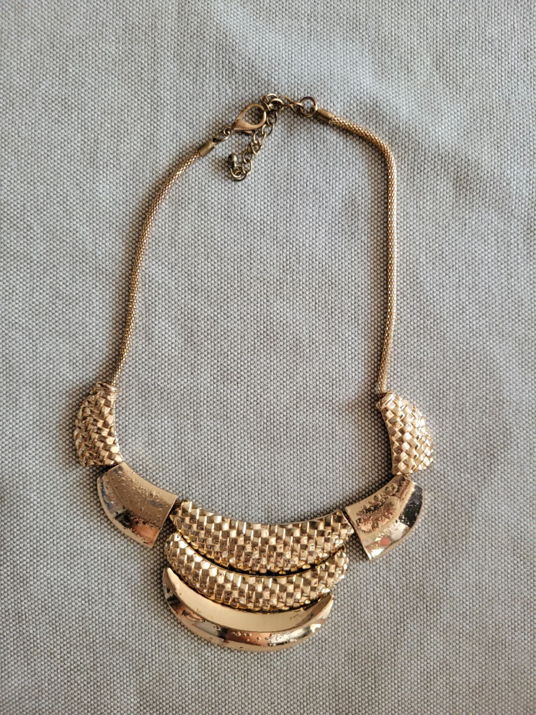 Gold Tone Statement Necklace