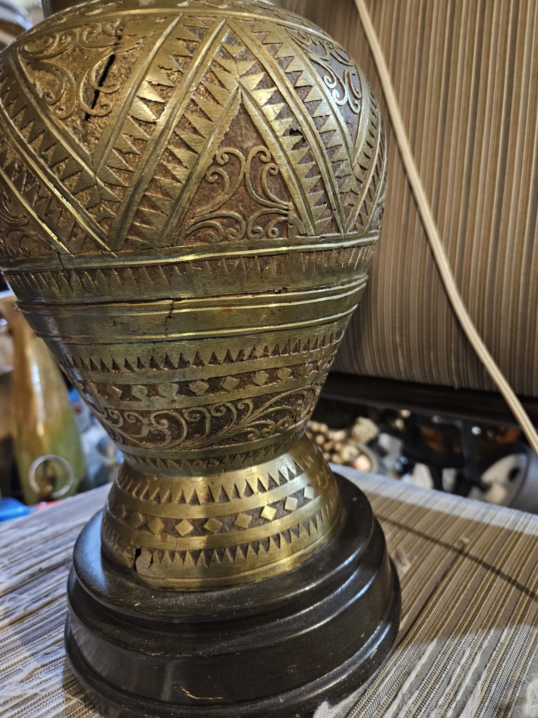Vintage Brass Table Lamp - photo 4
