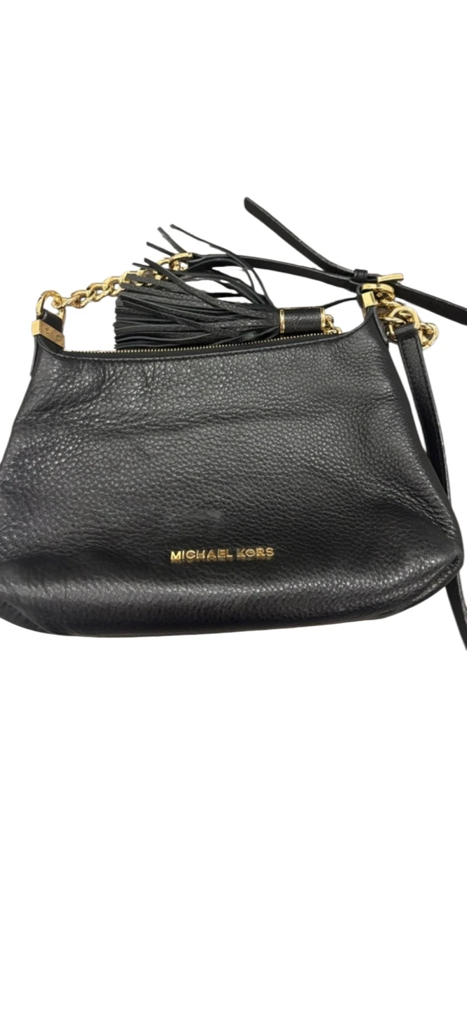 Michael Kors Black Leather Tassel Shoulder Bag - photo 2