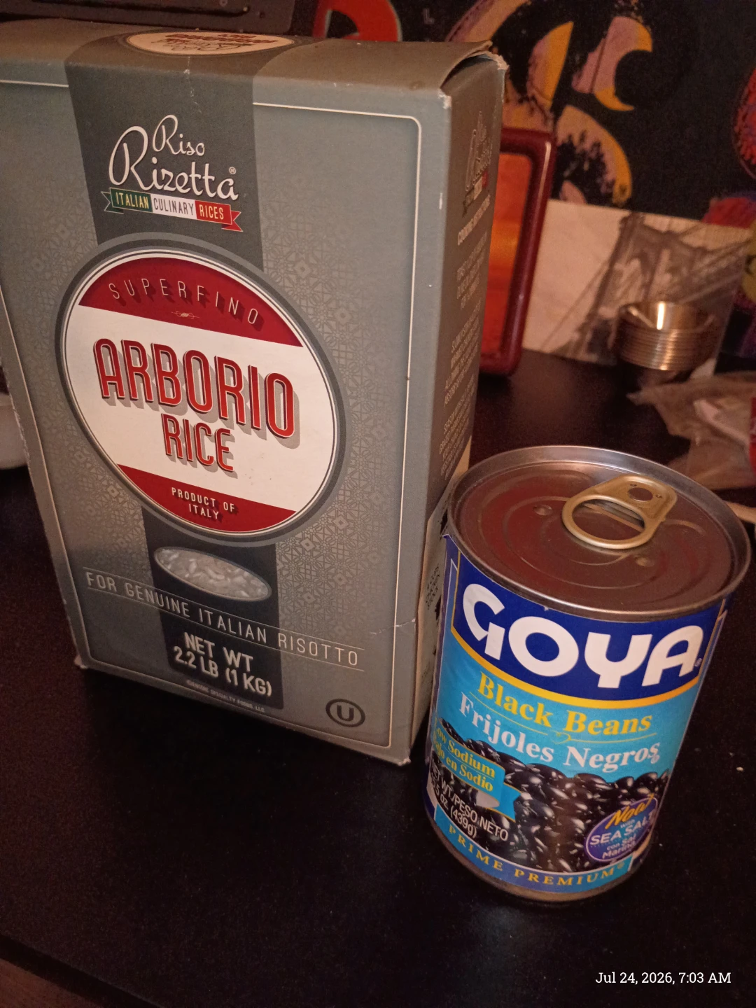 Riso Rizzetta Arborio Rice & Goya Black Beans
