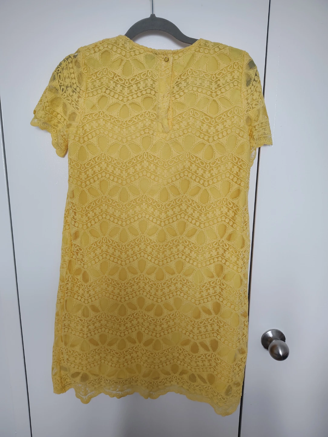 ZARA Yellow Lace Dress – Size M - photo 2