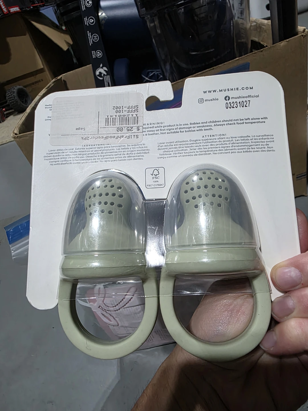 Mushie Silicone Fresh Food Feeders (2 Pack) - photo 2