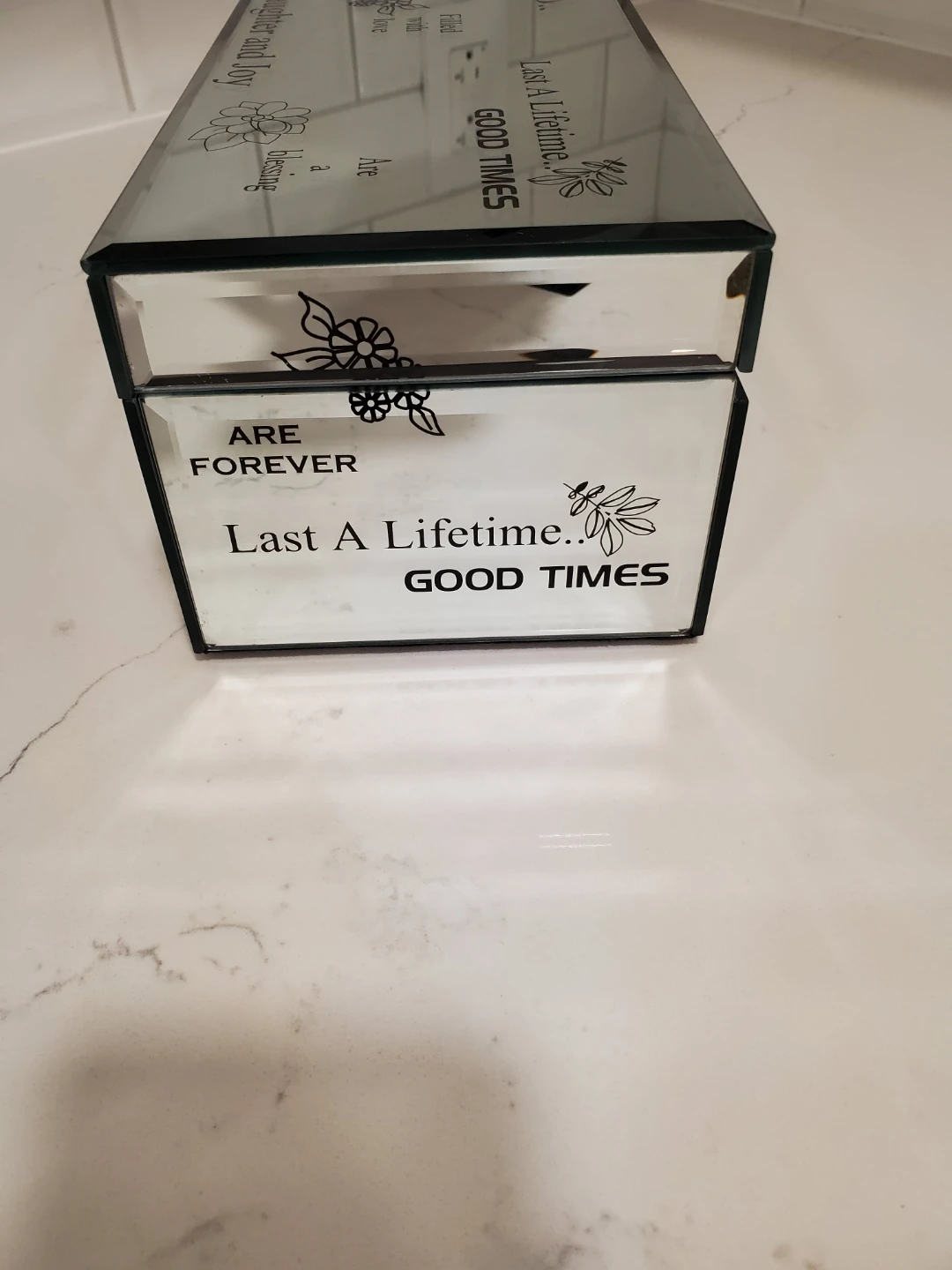 Mirrored Glass Jewelry/Keepsake/Trinket/Storage Box - photo 3
