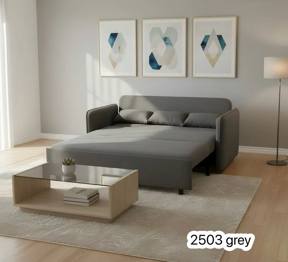 Sofa Bed - Cream, Grey, or Black