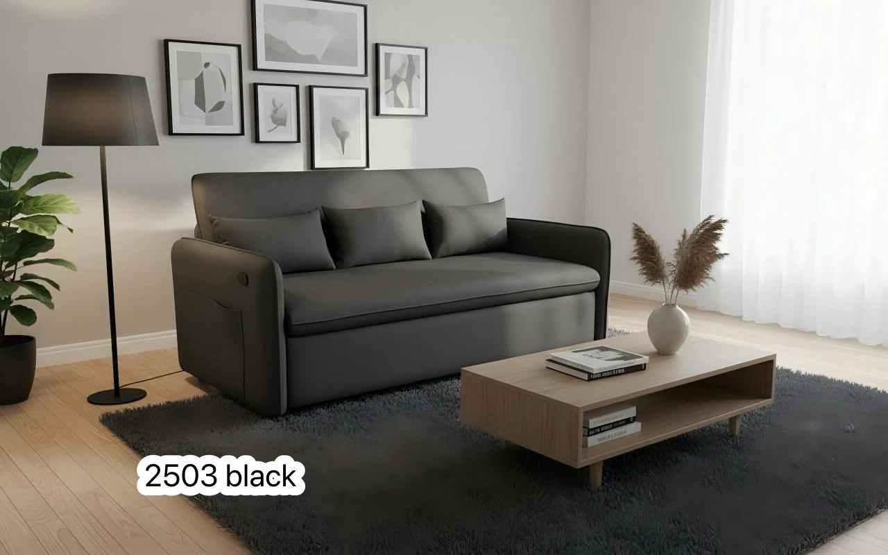Sofa Bed - Cream, Grey, or Black - photo 3
