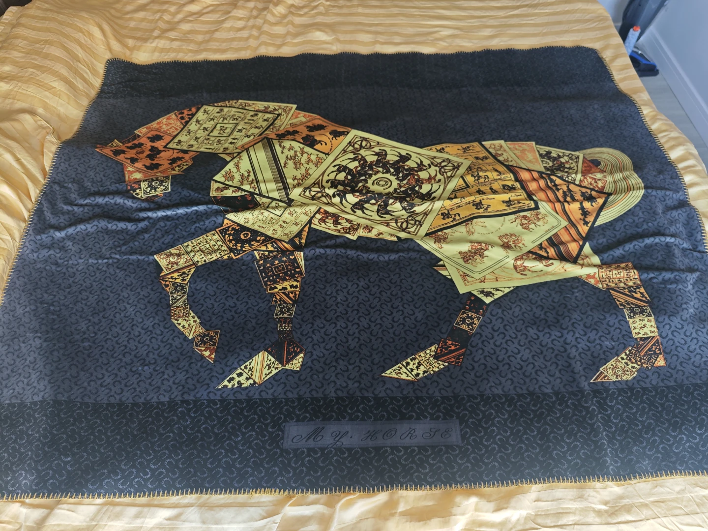 Hermès My Horse Silk Scarf Blanket