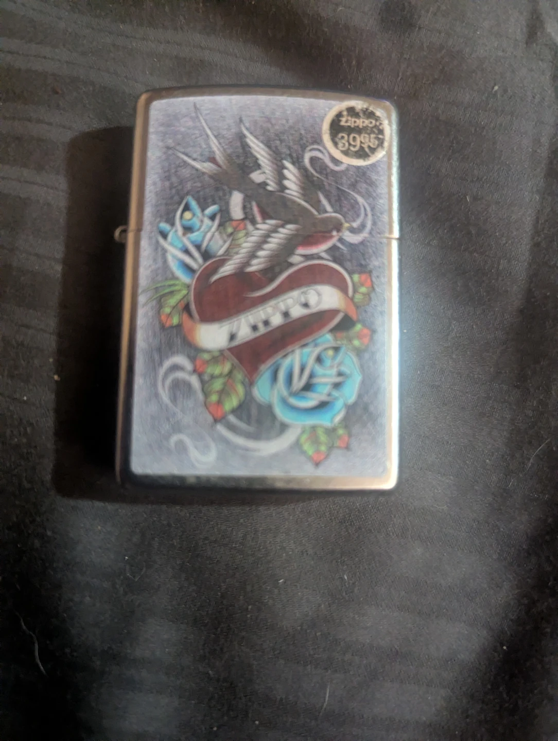 Zippo Lighter with Tattoo Design