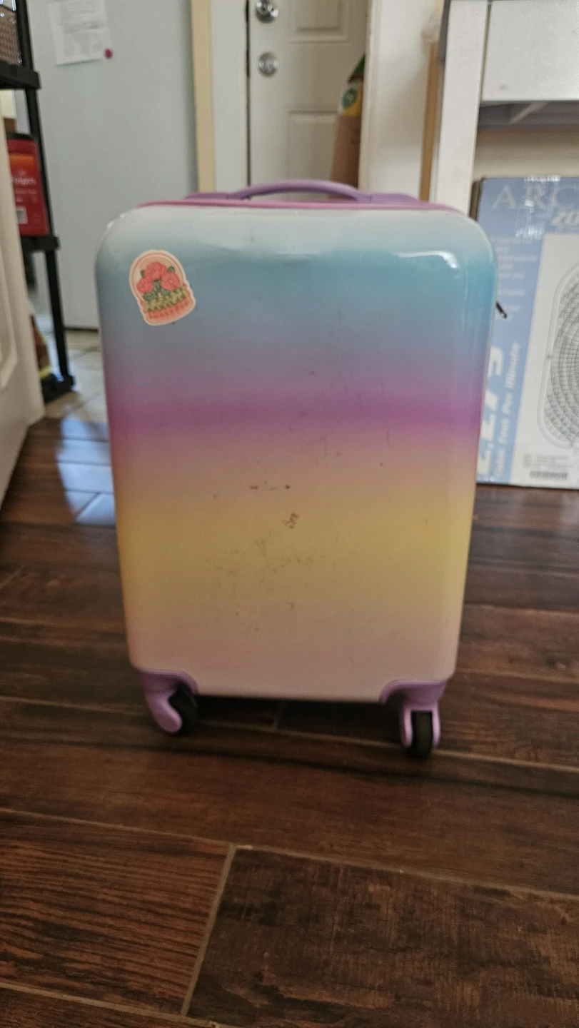 Kids Pastel Ombre Rolling Suitcase