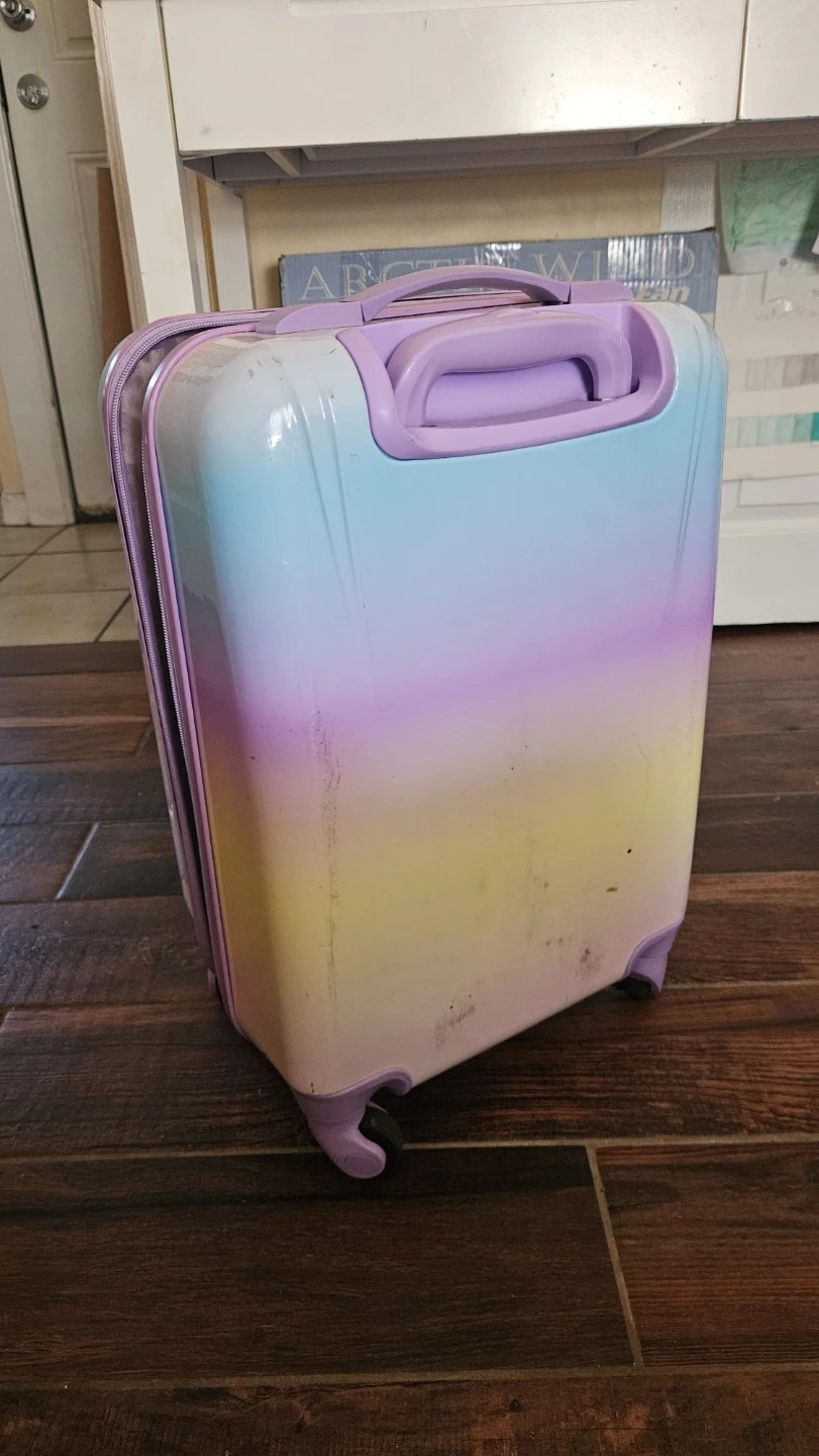 Kids Pastel Ombre Rolling Suitcase - photo 2