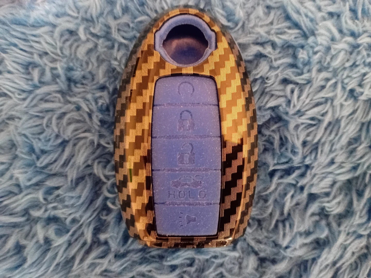 Carbon Fibre Car Key Fob Cover - photo 2