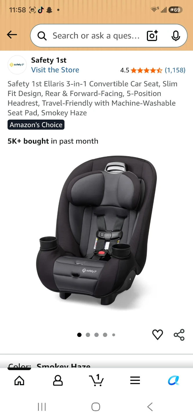 Safety 1st Ellaris Convertible Car Seat