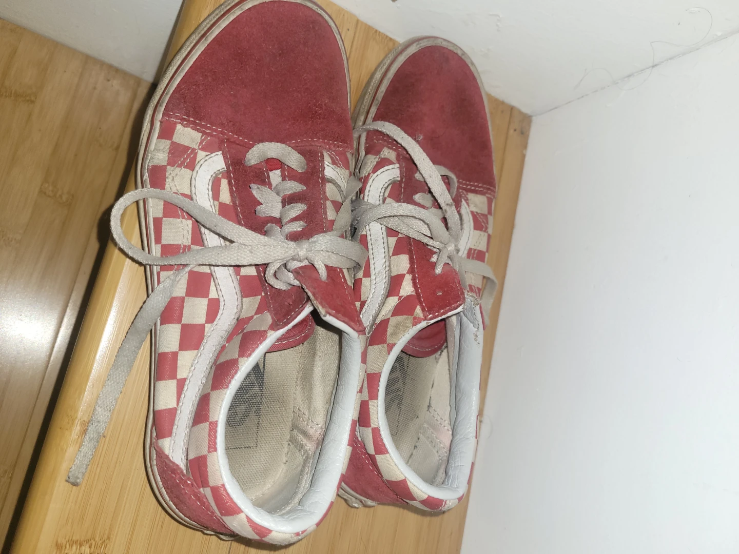 Vans Old Skool Red Checkerboard Sneakers