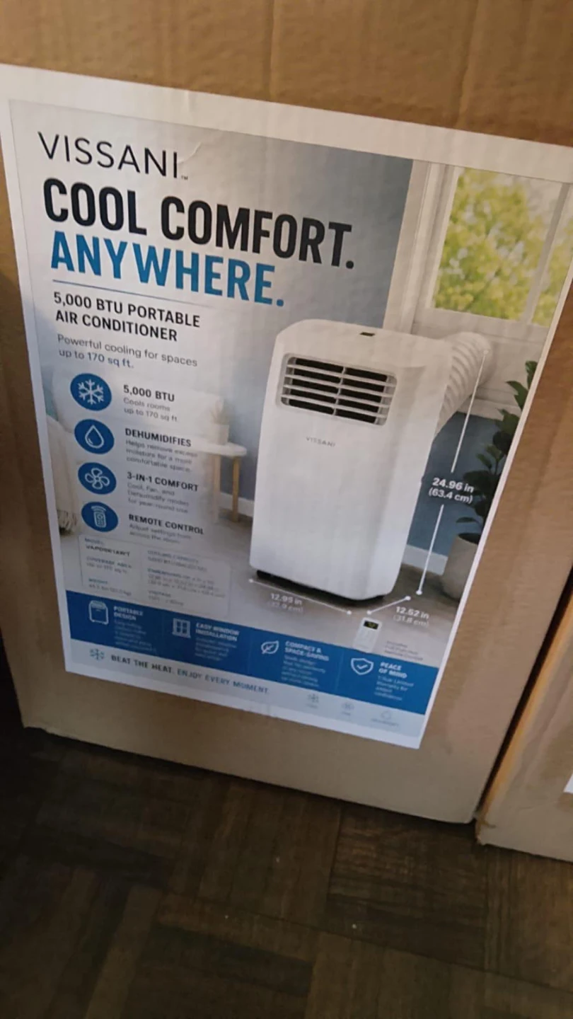Vissani 5,000 BTU Portable Air Conditioner