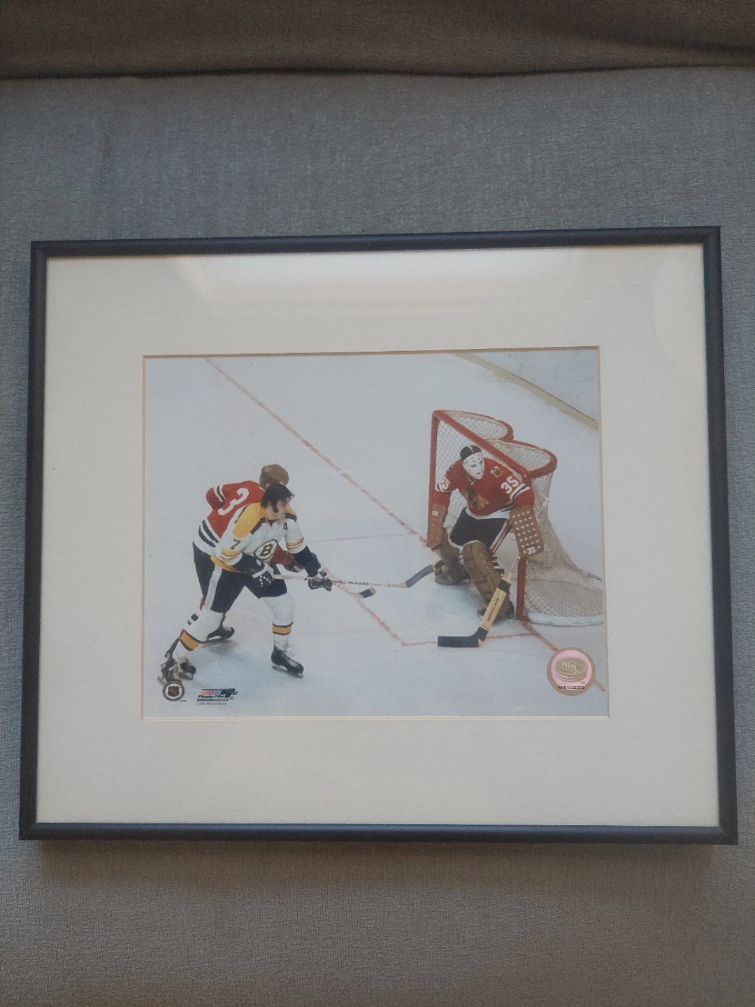 Framed Chicago Blackhawks Hockey Print