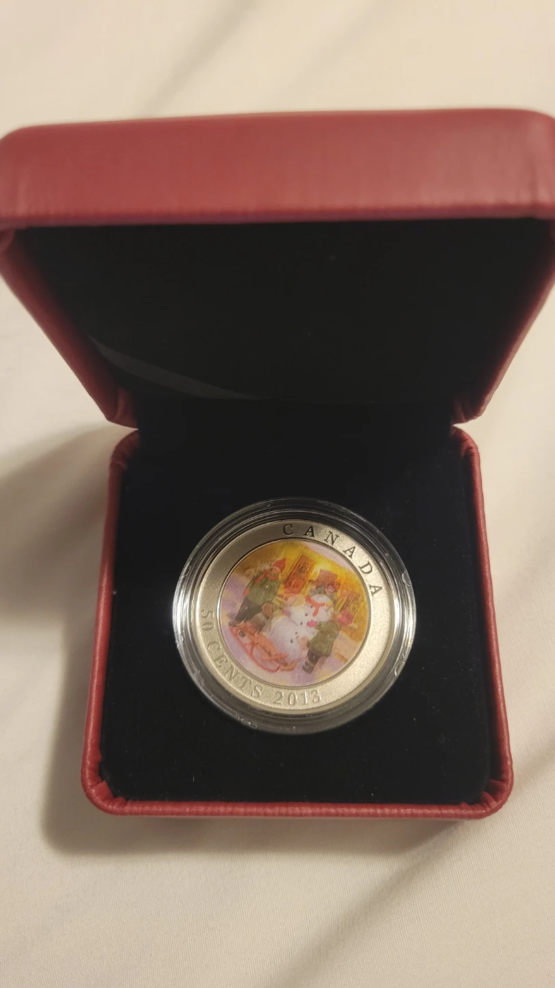 2013 Canada 50 Cents Coin - Winter Scene