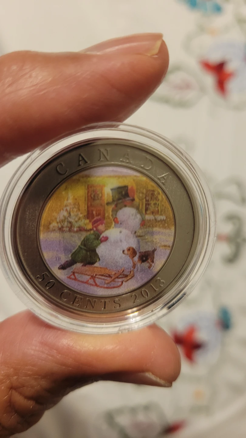 2013 Canada 50 Cents Coin - Winter Scene - photo 5