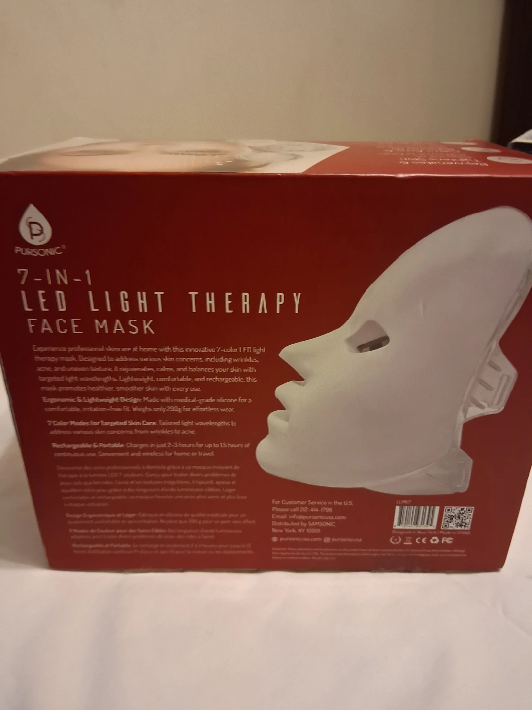 7-in-1 LED Light Therapy Face Mask - photo 2