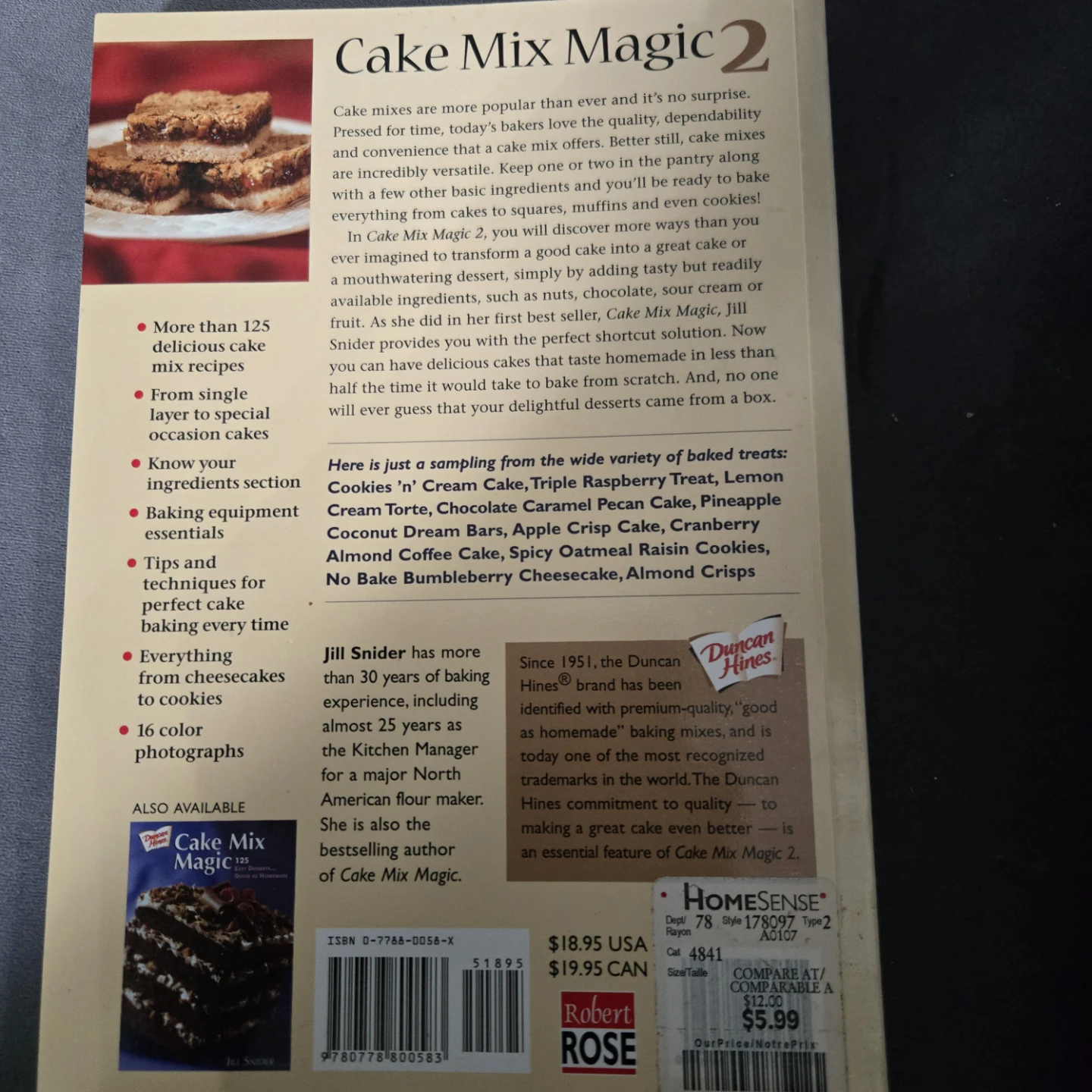 Duncan Hines Cake Mix Magic 2 Cookbook - photo 2
