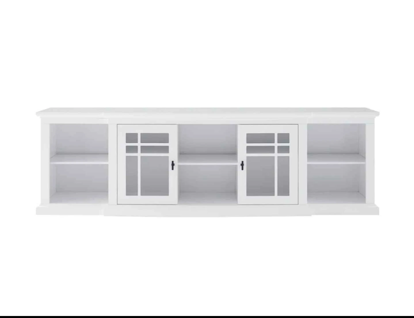White Media Console TV Stand