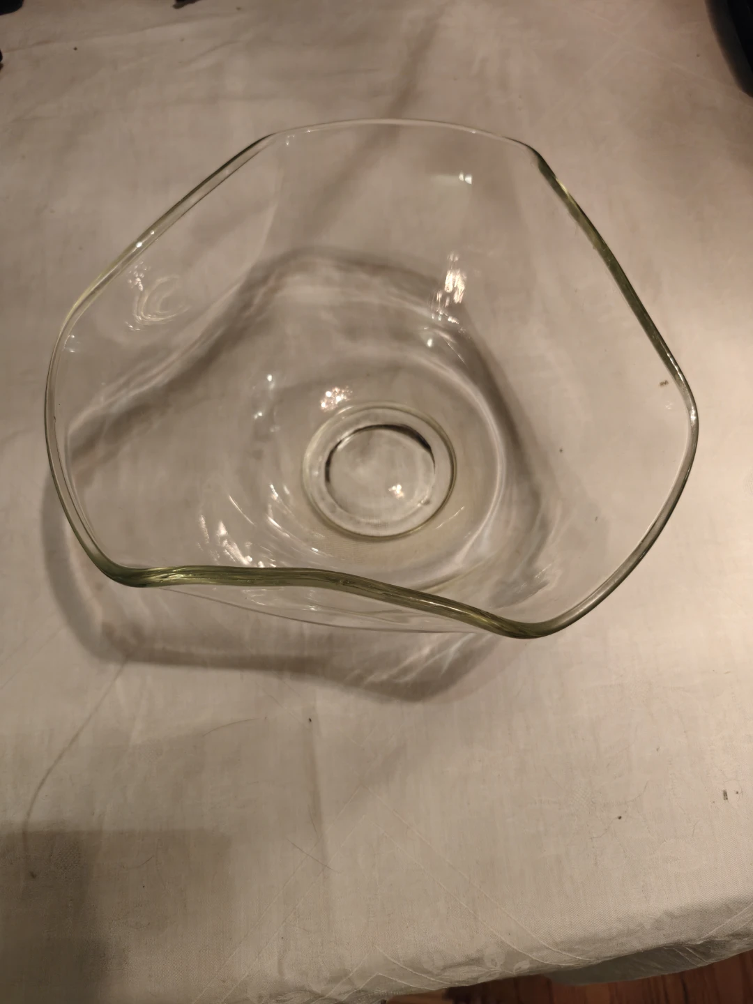Clear Glass Serving Bowl