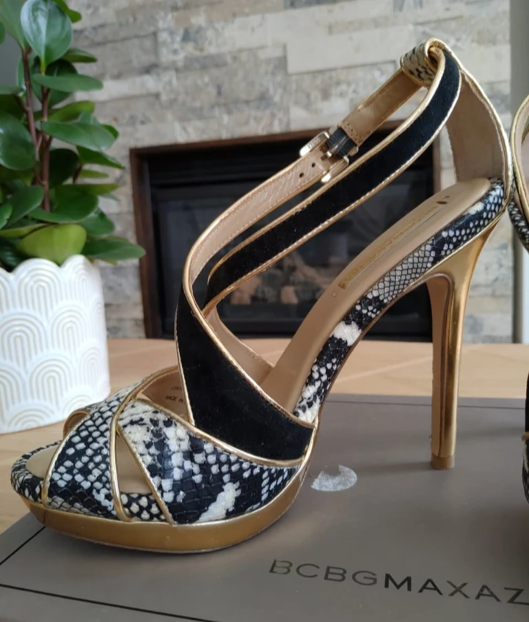 BCBG MaxAzria Criss Cross High Heel Sandals - photo 2