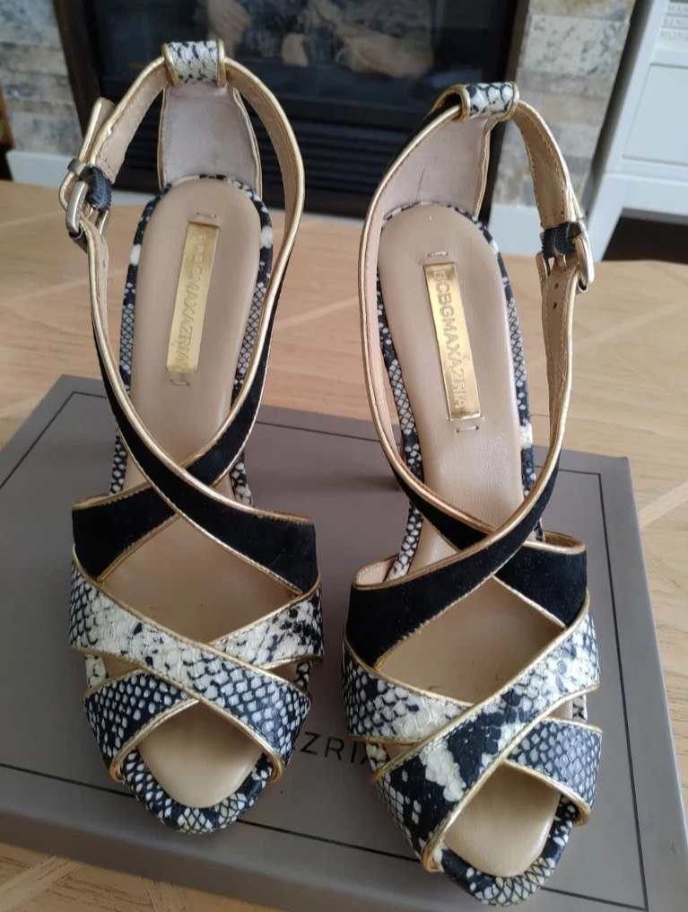BCBG MaxAzria Criss Cross High Heel Sandals - photo 3