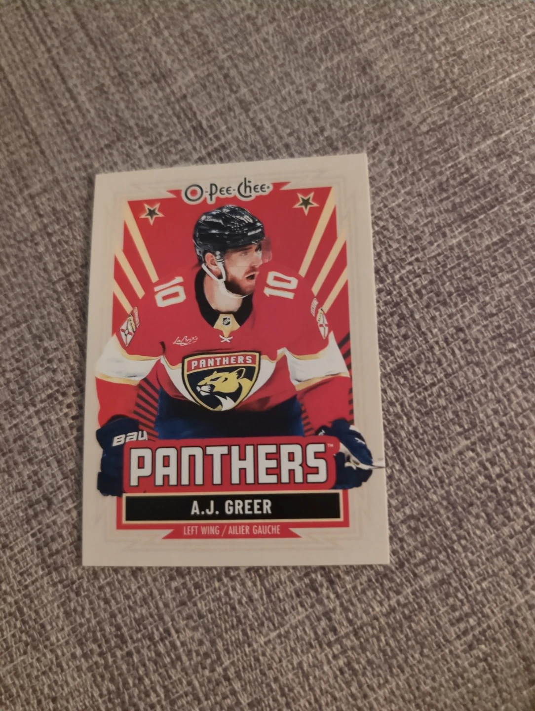 O-Pee-Chee A.J. Greer Hockey Card