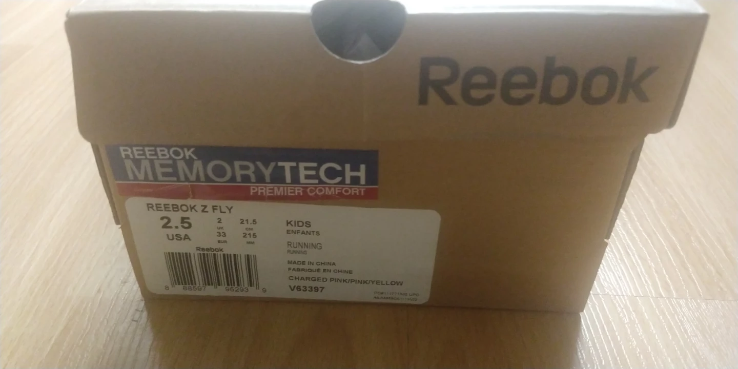 Brand new Reebok kid running shoes size US 2.5 - photo 5