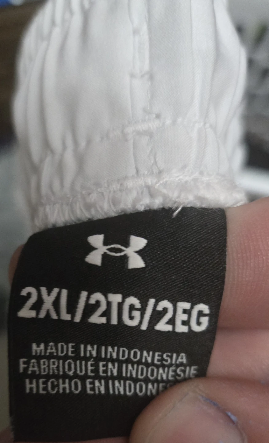 NWT Under Armour Mens Shorts.  XXL Tech Woven Wordmark.  White. - photo 5