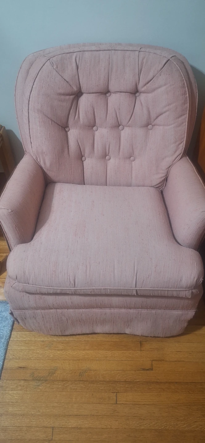 Pink Vintage Rocking Armchair - photo 2