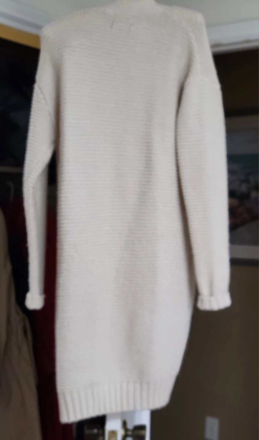 Cream Knit Cardigan Sweater - photo 2